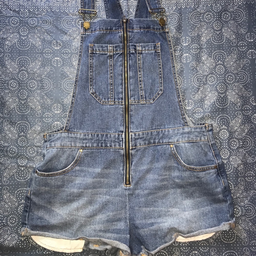Pacsun Bullhead Denin Overalls (Medium)